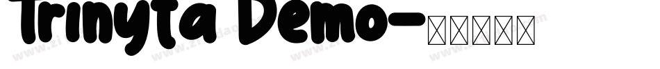 Trinyta Demo字体转换